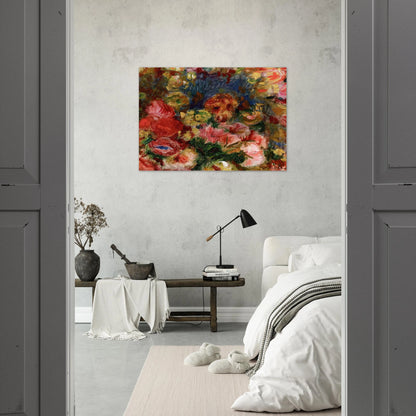 Flowers - Pierre-Auguste Renoir Brushed Aluminum Print - 70x100 cm / 28x40 inches | Pierre-Auguste Renoir Aluminum Print | Pierre-Auguste Renoir Prints