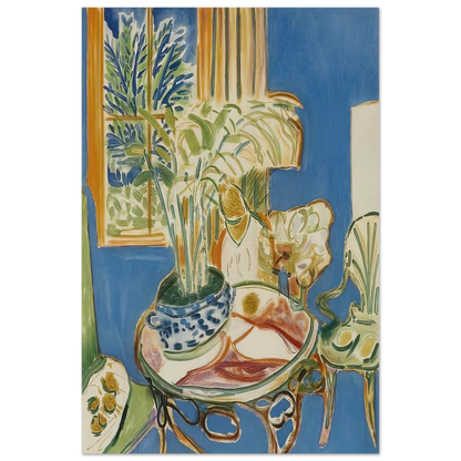 BLUE INTERIOR 1947 - Henri Matisse Art Prints - 100x150 cm / 40x60″ inches | Henri Matisse Poster | Henri Matisse Prints