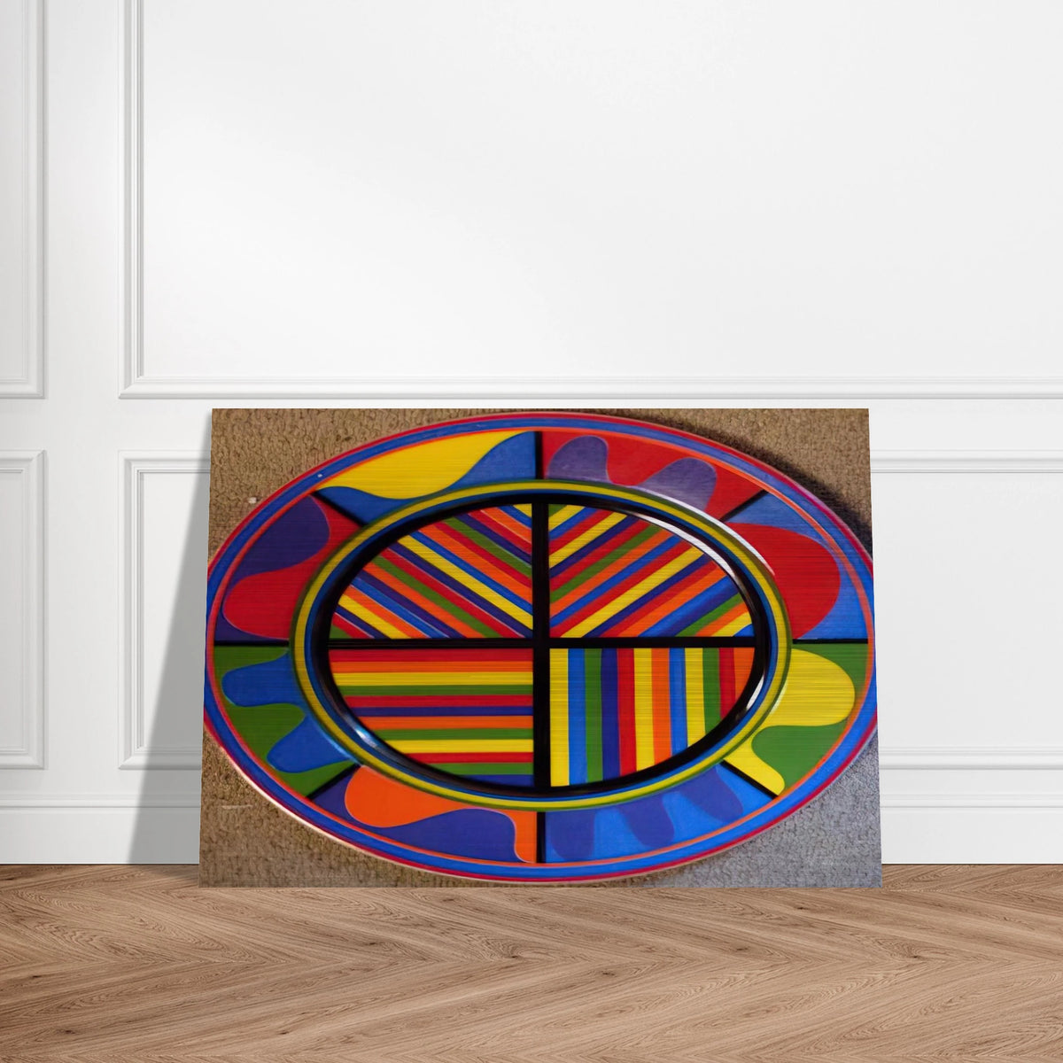 Lines in Four Directions - Sol LeWitt Brushed Aluminum Print - 70x100 cm / 28x40 inches | Sol LeWitt Aluminum Print | Sol LeWitt Prints
