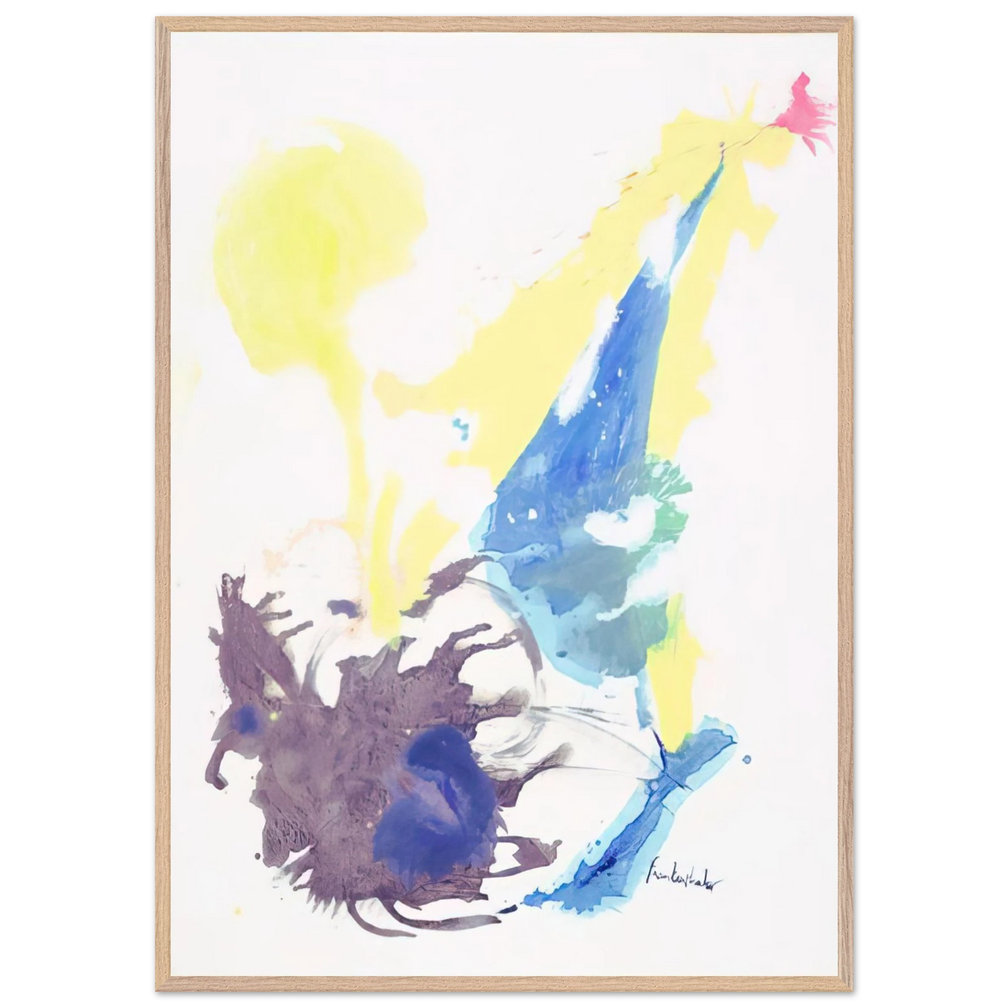 Helen Frankenthaler - Moving Day - 1961 Wall art - 75x100 cm / 30x40 inches - Fine Art Poster-canvas - -
