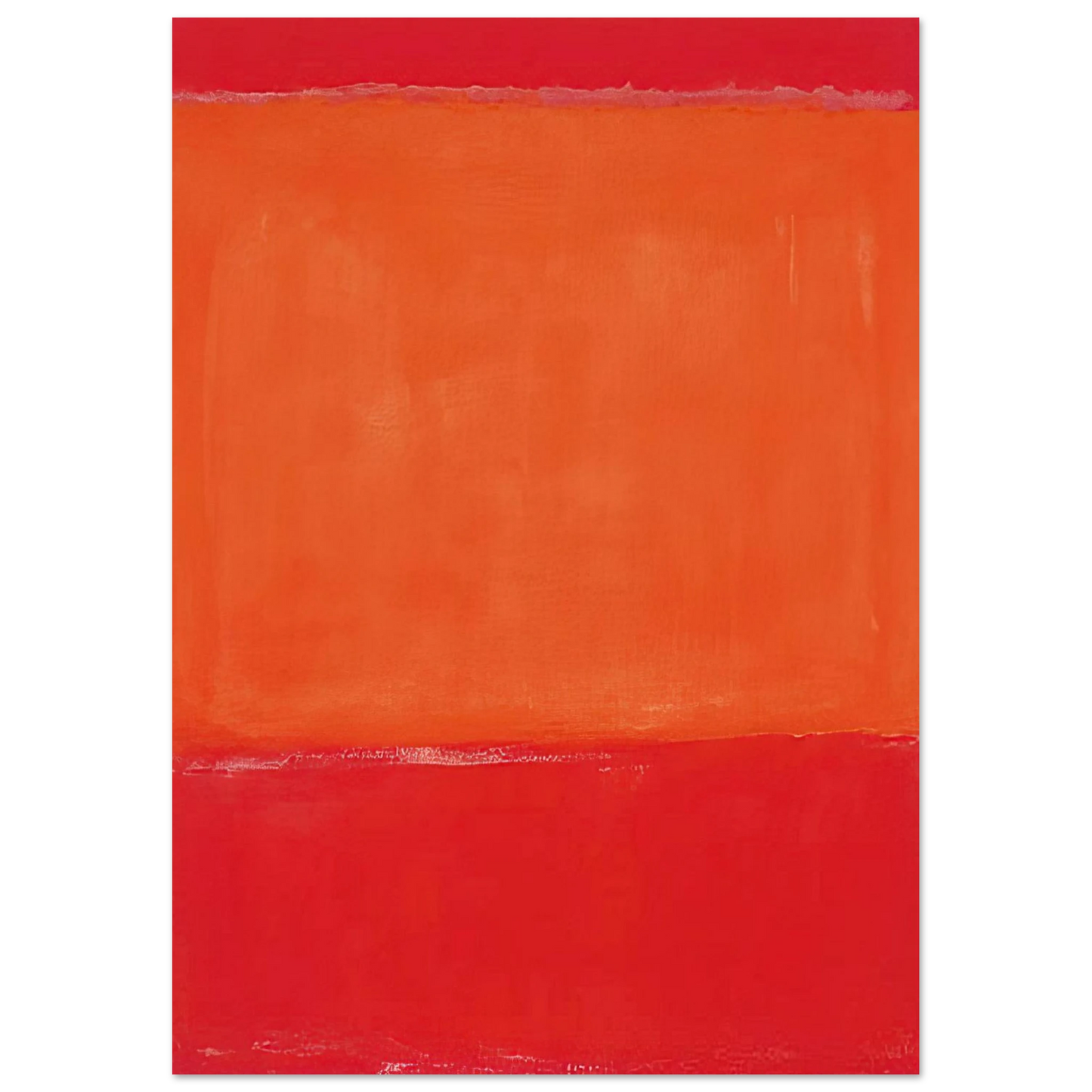 Mark Rothko - Ochre and Red on Red - 1957 Wall Art - 21x29.7 cm / 8x12" - Premium Wooden Framed Poster With Fine Art Paper-canvas - Black frame