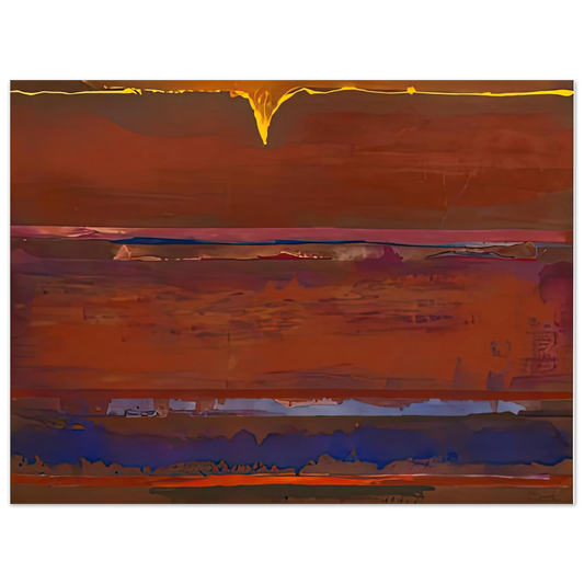Helen Frankenthaler - Desert Pulse, 1991- Wall Art - 21x29.7 cm / 8x12" - Fine Art Poster-canvas - -