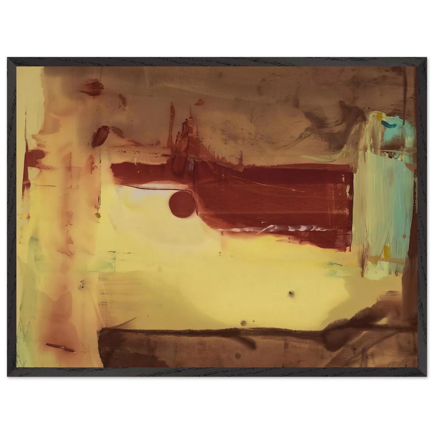Helen Frankenthaler - Desert Pass - 1976 Wall art - 27x35 cm / 11x14 inches - Fine Art Poster-canvas - -