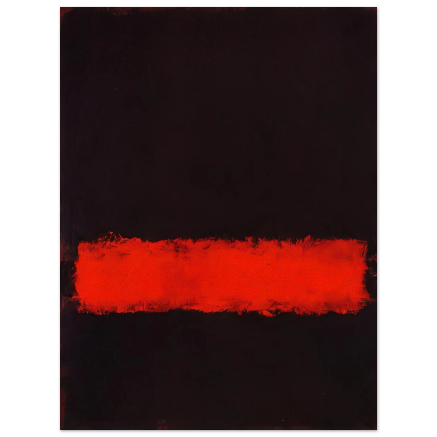 Mark Rothko - Black, Red and Black - 1968 Wall Art - 21x29.7 cm / 8x12" - Fine Art Poster-canvas - -