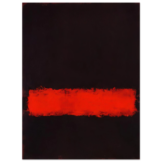 Mark Rothko - Black, Red and Black - 1968 Wall Art - 21x29.7 cm / 8x12" - Fine Art Poster-canvas - -