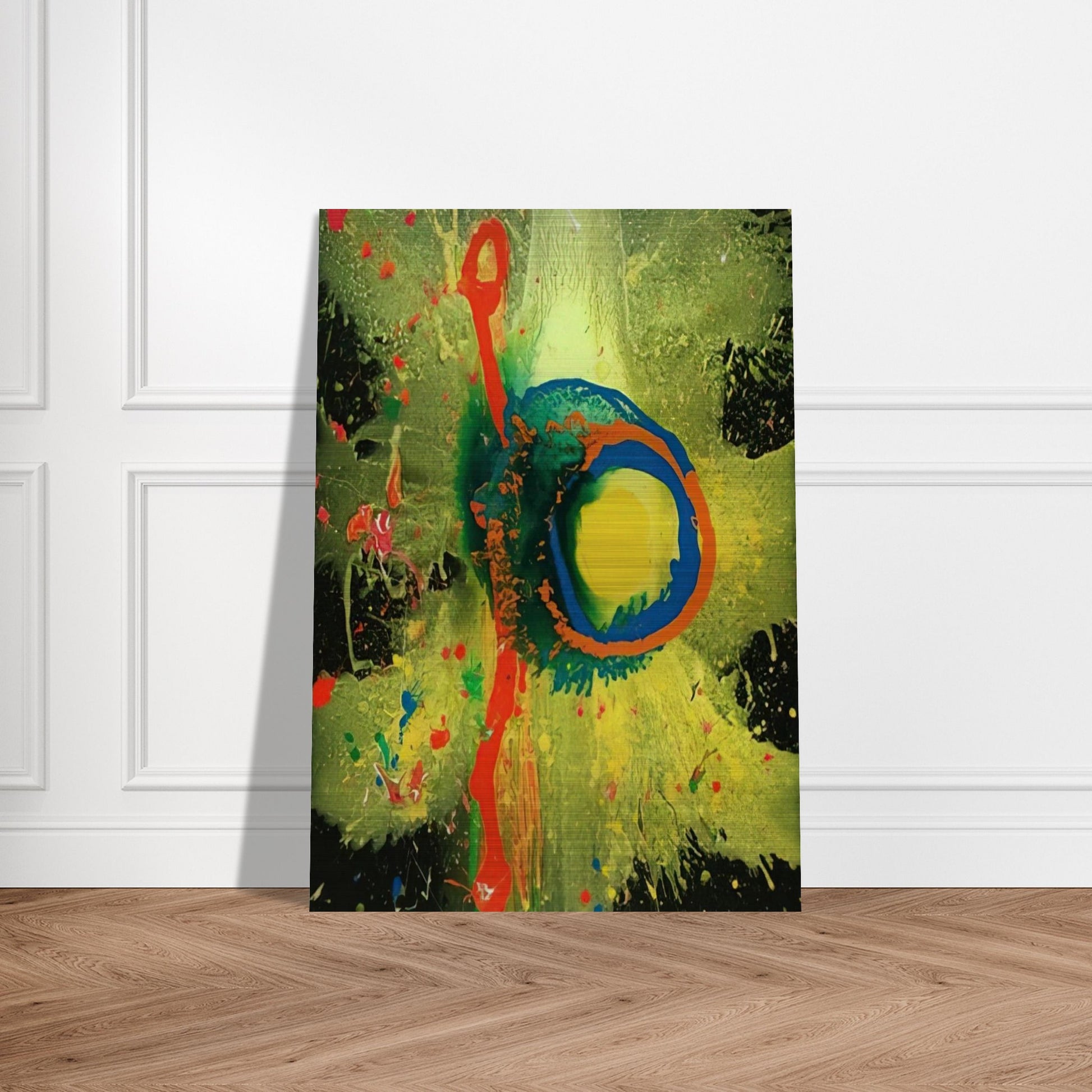 Survivor Man 17.08.08 - 2008 - John Hoyland Brushed Aluminum Print - 70x100 cm / 28x40 inches | John Hoyland Aluminum Print | John Hoyland Prints