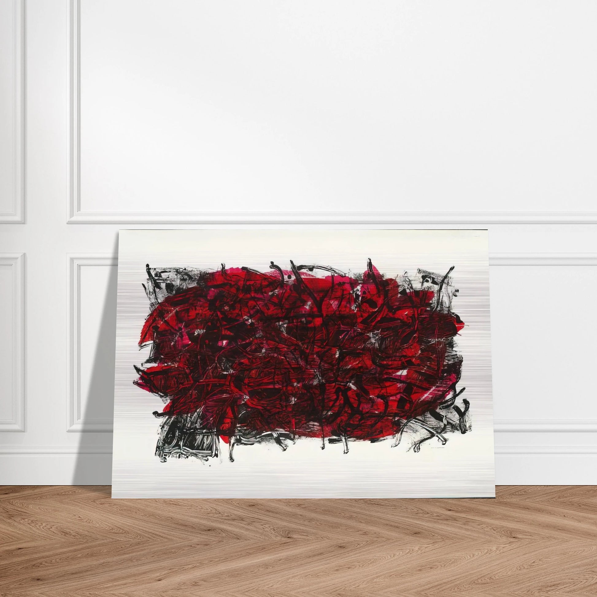 Leaves III 1967 - Jean-Paul Riopelle Brushed Aluminum Print - 70x100 cm / 28x40 inches | Jean-Paul Riopelle Aluminum Print | Jean-Paul Riopelle Prints