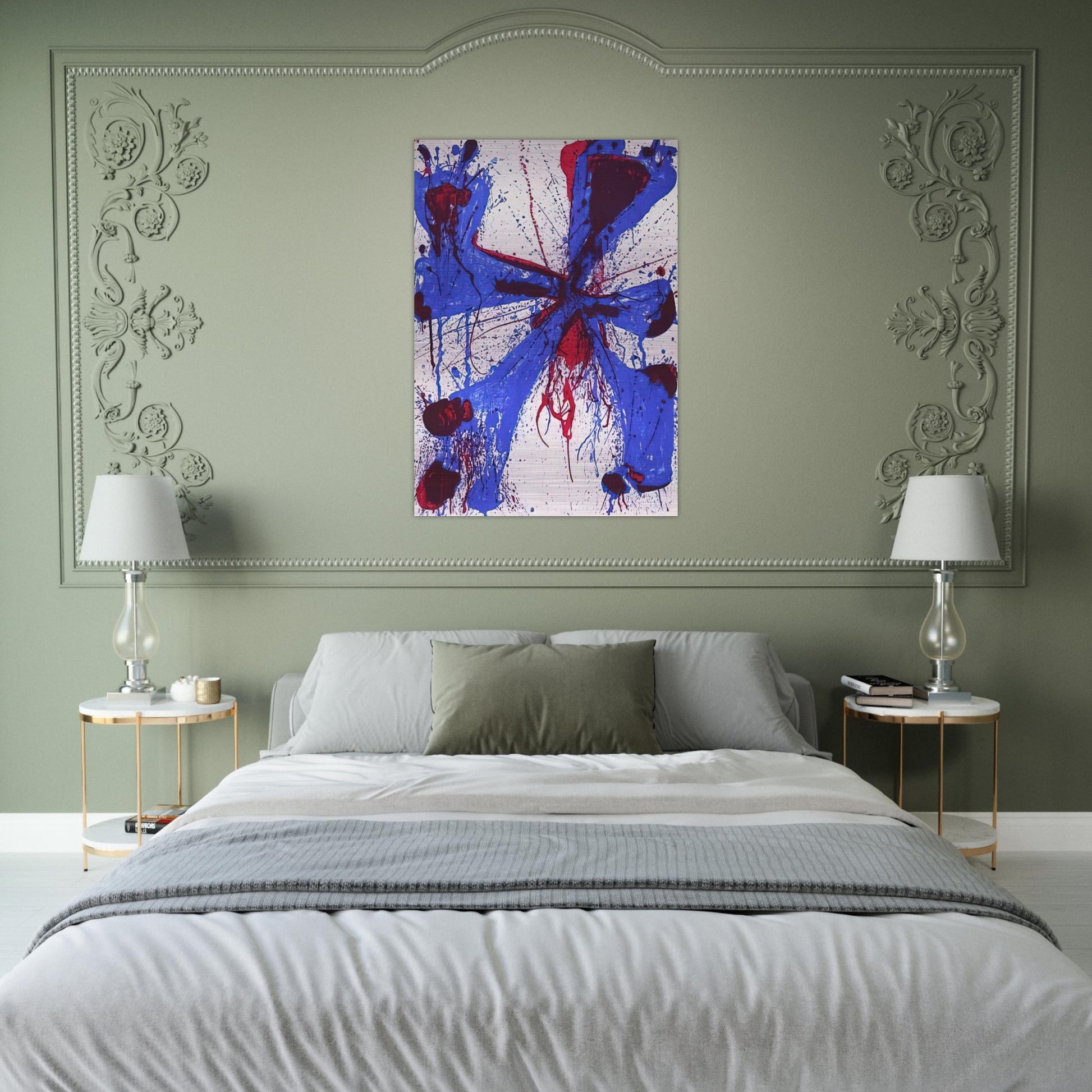 Damn Braces - Sam Francis Brushed Aluminum Print - 70x100 cm / 28x40 inches | Sam Francis Aluminum Print | Sam Francis Prints