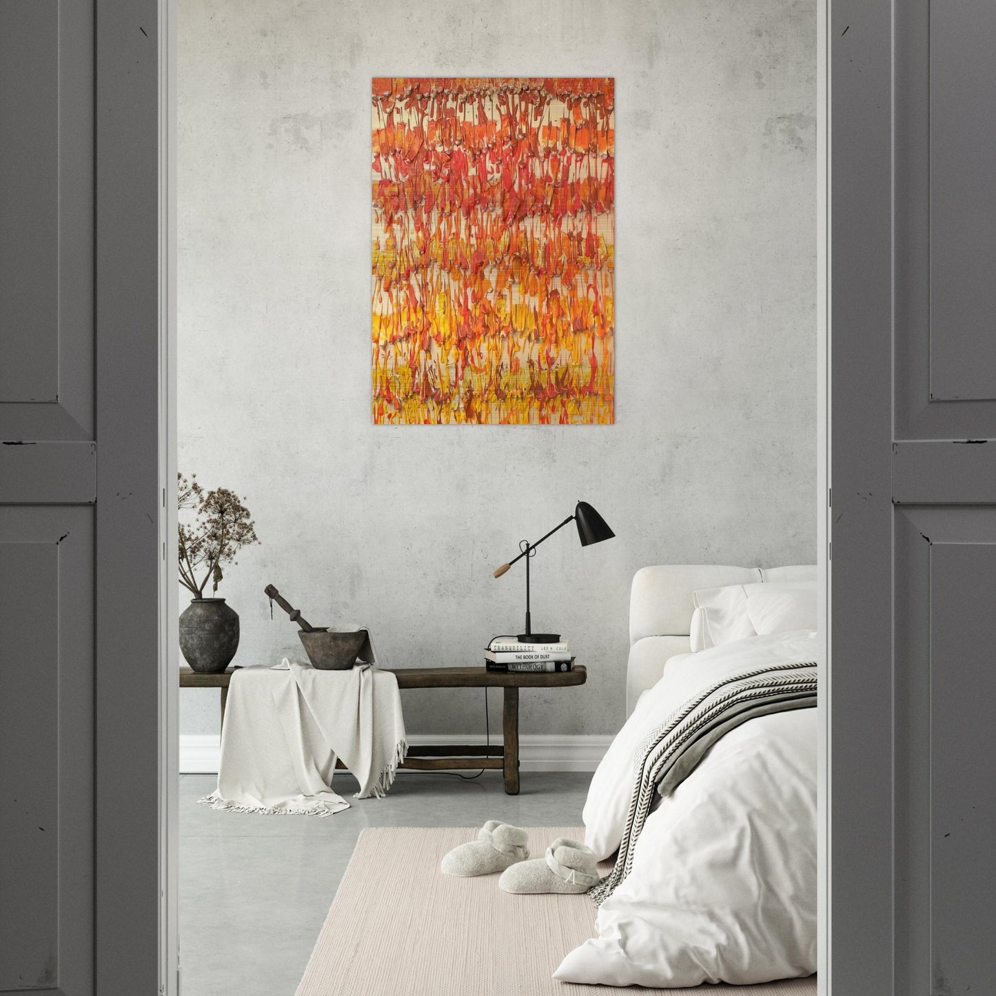 Dirty Painting - 1989 - Arman Brushed Aluminum Print - 70x100 cm / 28x40 inches | Arman Aluminum Print | Arman Prints