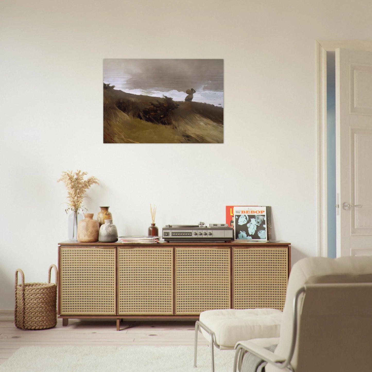 THE WEST WIND - Winslow Homer Brushed Aluminum Print - 70x100 cm / 28x40 inches | Winslow Homer Aluminum Print | Winslow Homer Prints
