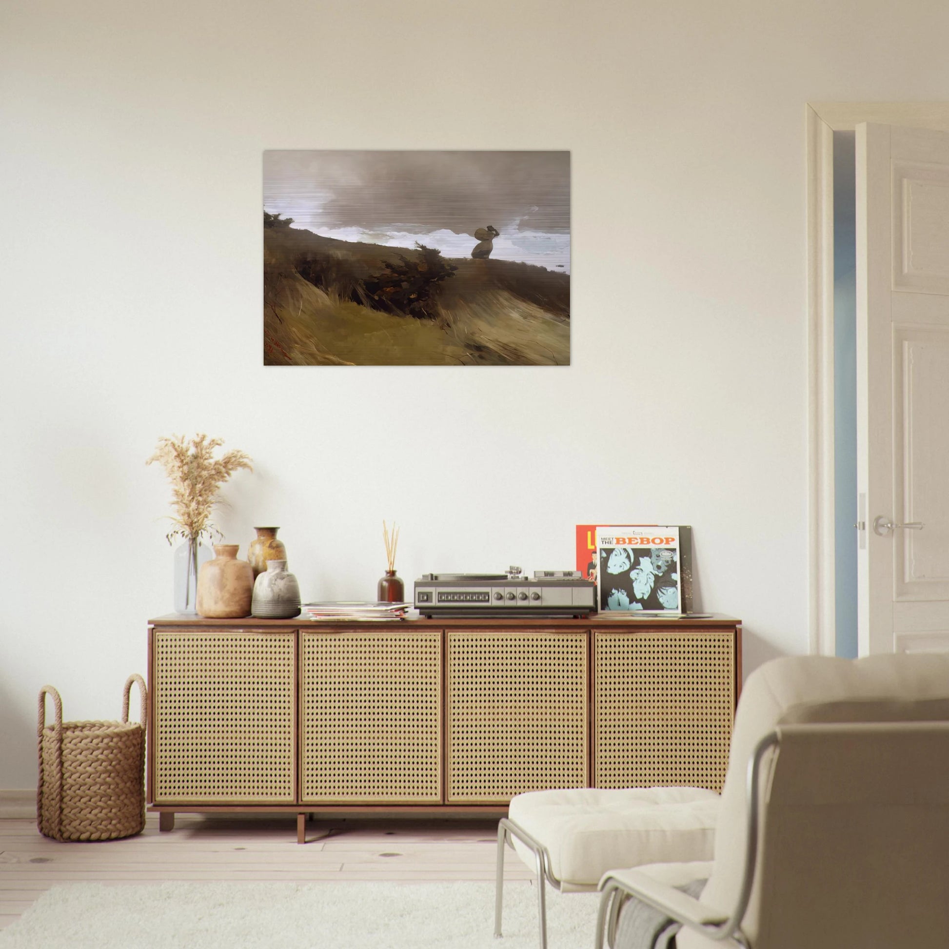 THE WEST WIND - Winslow Homer Brushed Aluminum Print - 70x100 cm / 28x40 inches | Winslow Homer Aluminum Print | Winslow Homer Prints