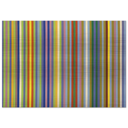 Lemon Ice - 1965 - Gene Davis Brushed Aluminum Print - 70x100 cm / 28x40 inches | Gene Davis Aluminum Print | Gene Davis Prints