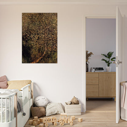 Apple Trees in Blossom by the Water - claude monet Brushed Aluminum Print - 70x100 cm / 28x40 inches | claude monet Aluminum Print | claude monet Prints