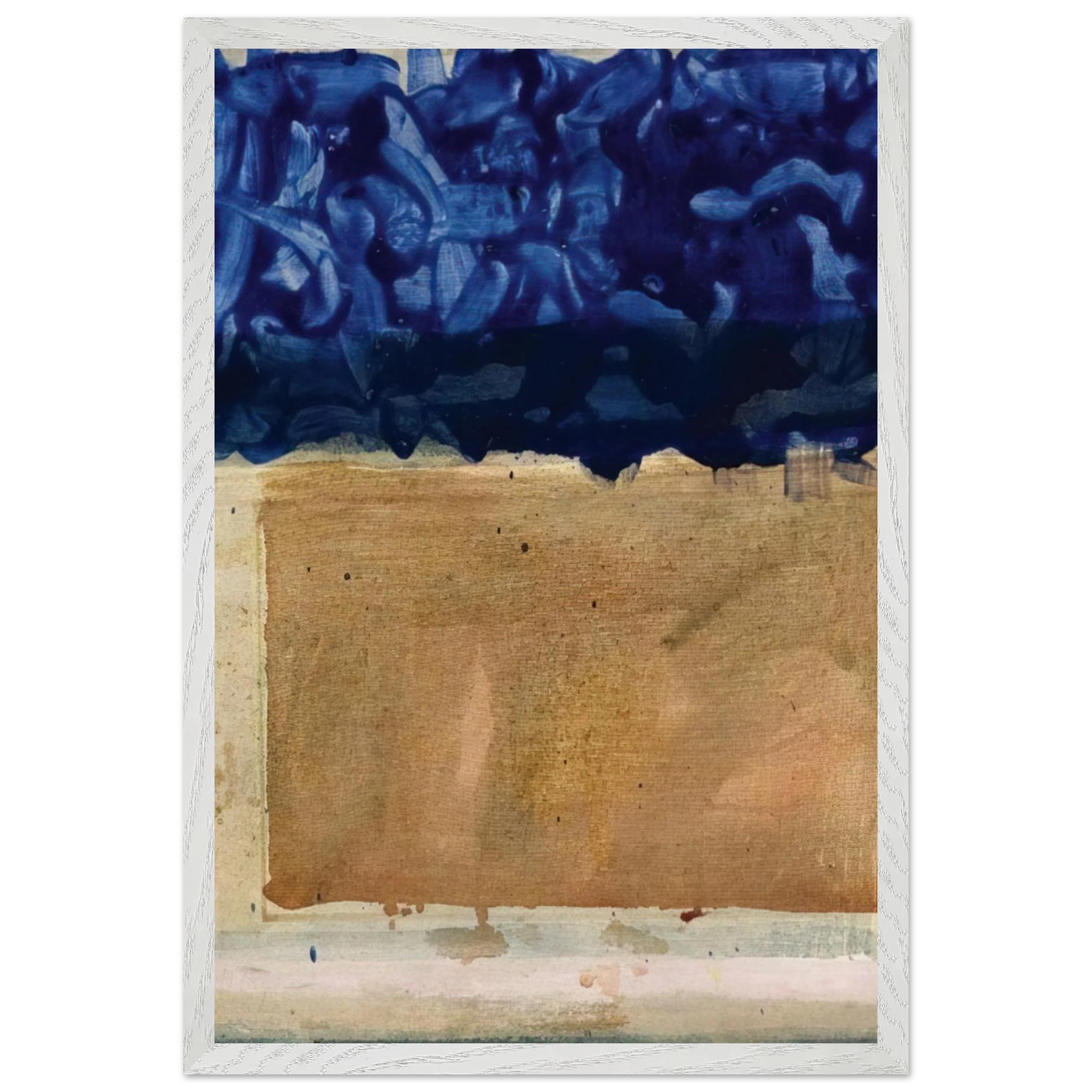 Helen Frankenthaler - Shoreline - 1952 Wall art - A3 (29.7 x 42  cm) - Premium Wooden Framed Poster With Fine Art Paper-canvas - Wood frame