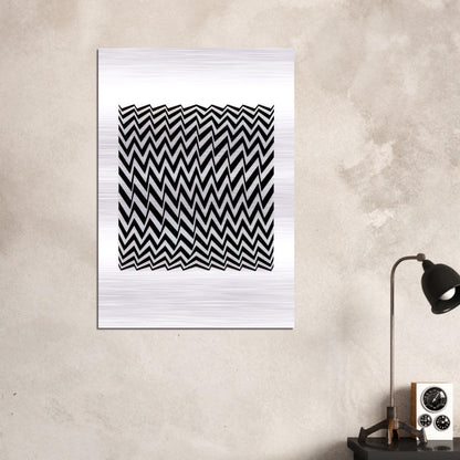 FRAGMENT 3 1965 - Bridget Riley Brushed Aluminum Print - 70x100 cm / 28x40 inches | Bridget Riley Aluminum Print | Bridget Riley Prints