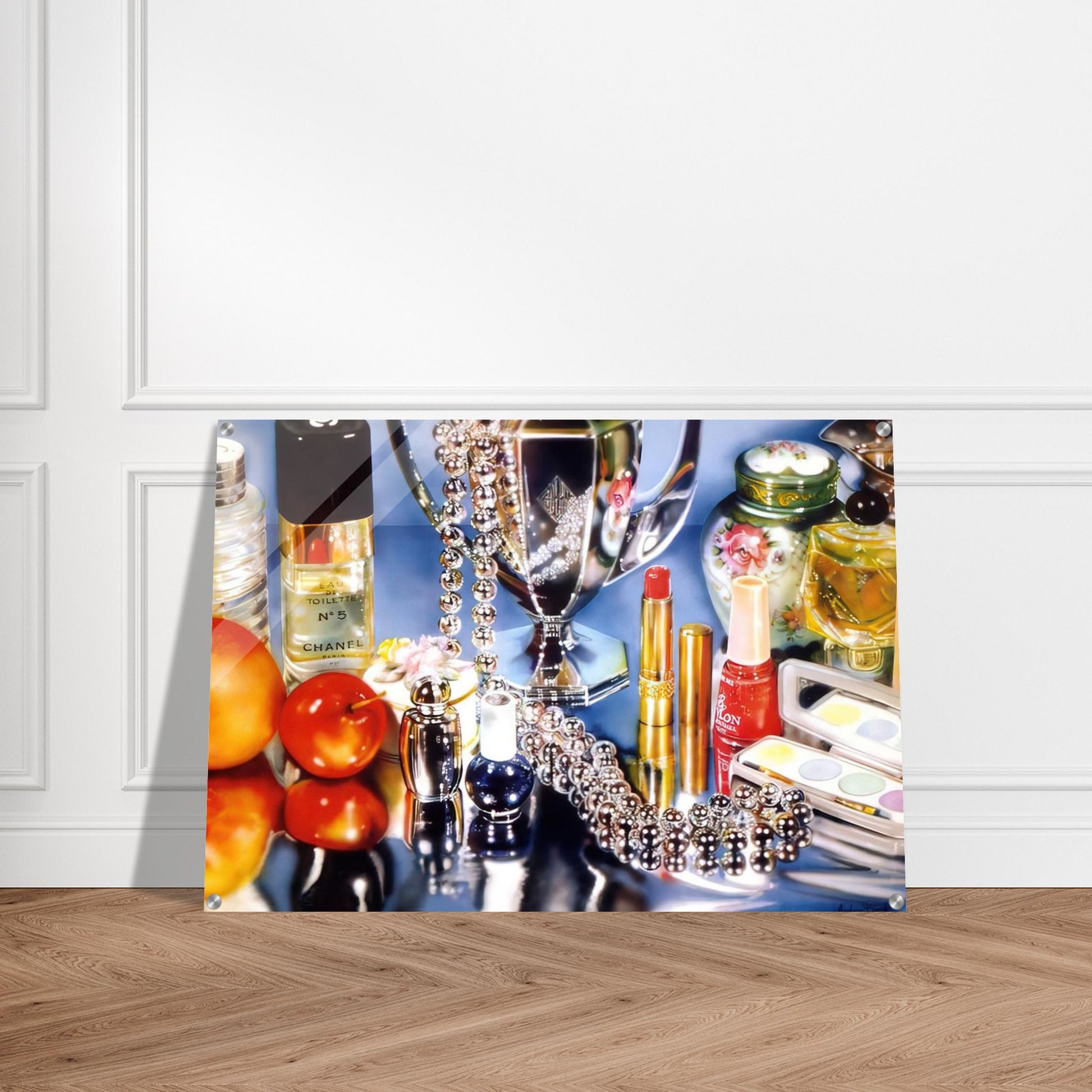 CHANEL 1974 - Audrey Flack Acrylic Print - 70x100 cm / 28x40″ inches