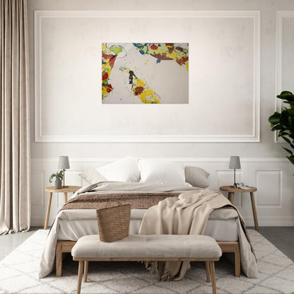 Coral Trails - Sam Francis Acrylic Print - 70x100 cm / 28x40″ inches | Sam Francis Wall Art | Sam Francis Prints