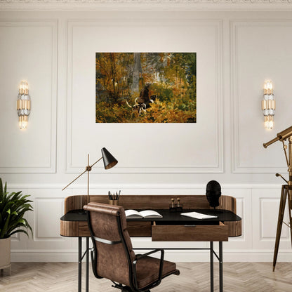 ON THE TRAIL - Winslow Homer Brushed Aluminum Print - 70x100 cm / 28x40 inches | Winslow Homer Aluminum Print | Winslow Homer Prints