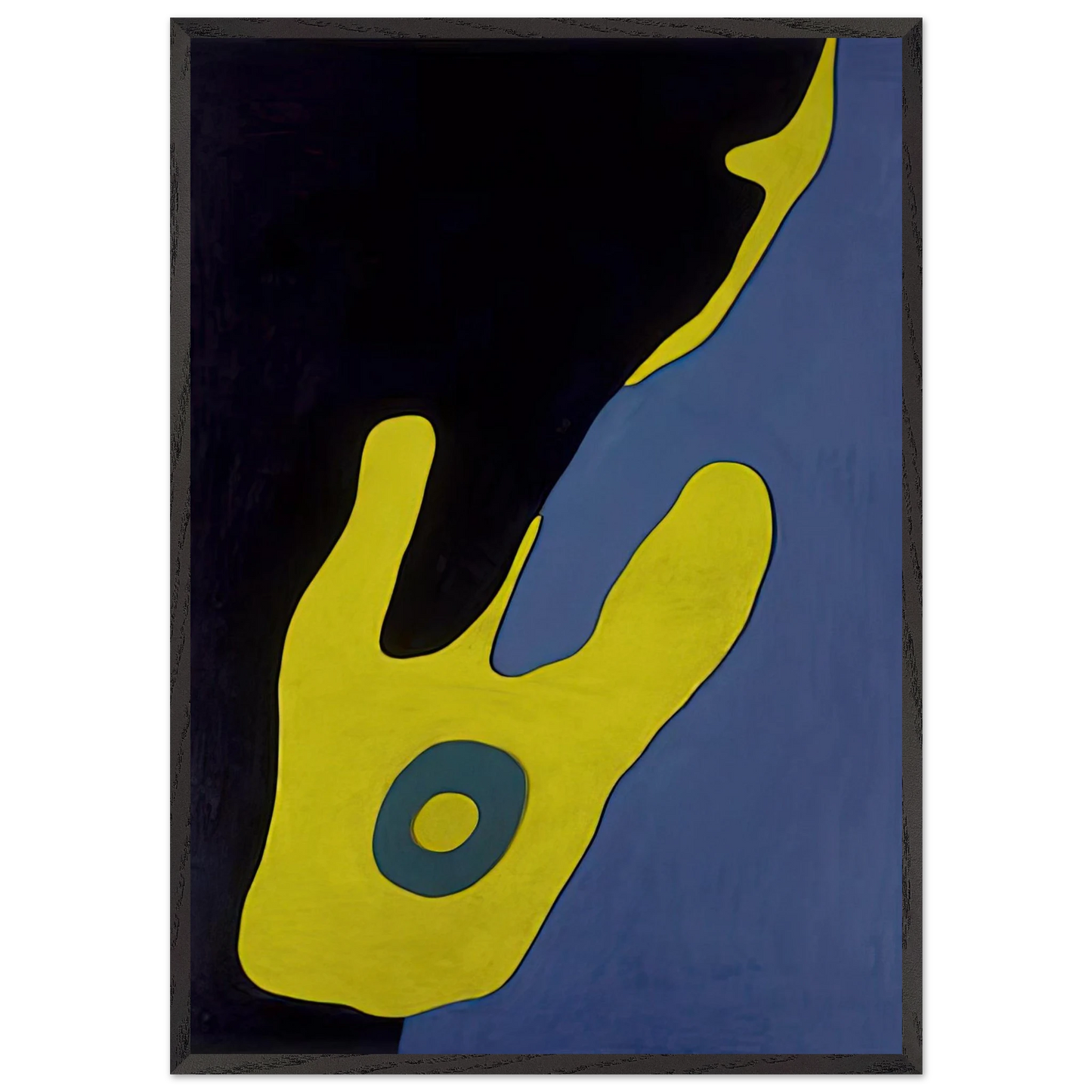 Configuration - Jean Arp 70x100 cm / 28x40 inches Framed Art Print – Black Wooden Frame