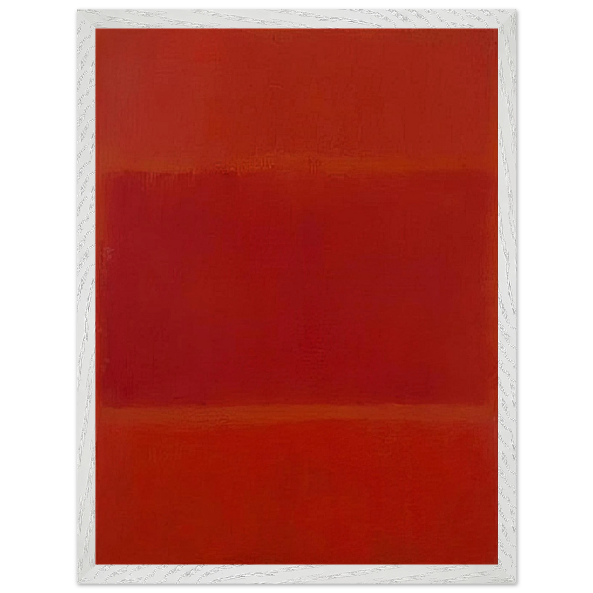 Mark Rothko - Red and Orange - 1955 Wall Art - 60x80 cm / 24x32 inches - Premium Wooden Framed Poster With Fine Art Paper-canvas - White frame