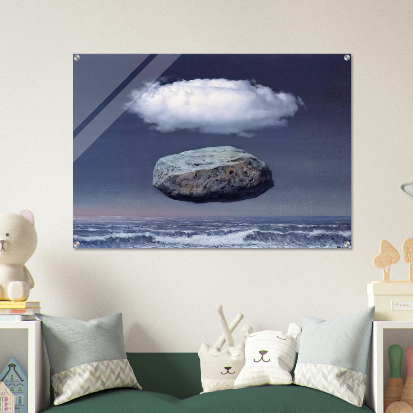 CLEAR IDEAS 1958 - Rene Magritte Acrylic Print - 70x100 cm / 28x40″ inches | Rene Magritte Wall Art | Rene Magritte Prints