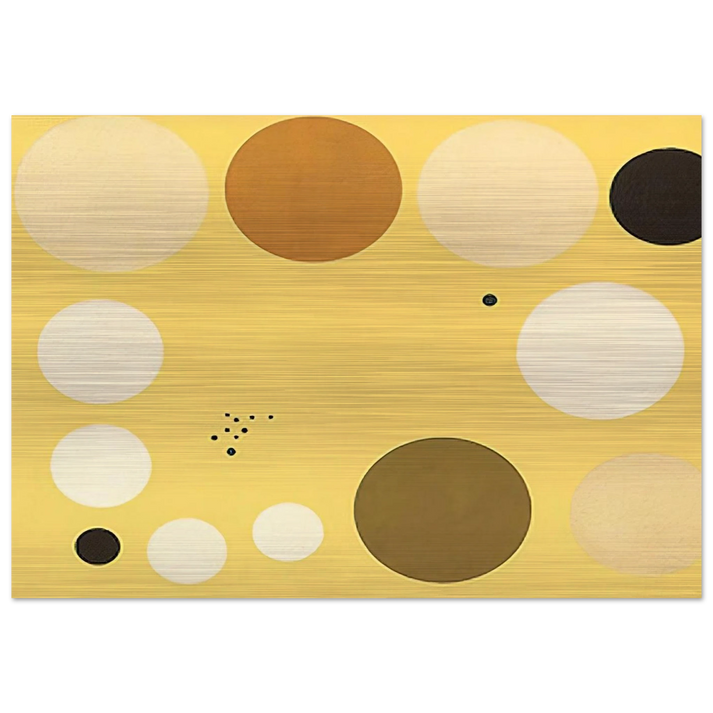 Carta celeste en amarillo n° 1 - 1953 1 - Lolo Soldevilla Brushed Aluminum Print - 70x100 cm / 28x40 inches | Lolo Soldevilla Aluminum Print | Lolo Soldevilla Prints