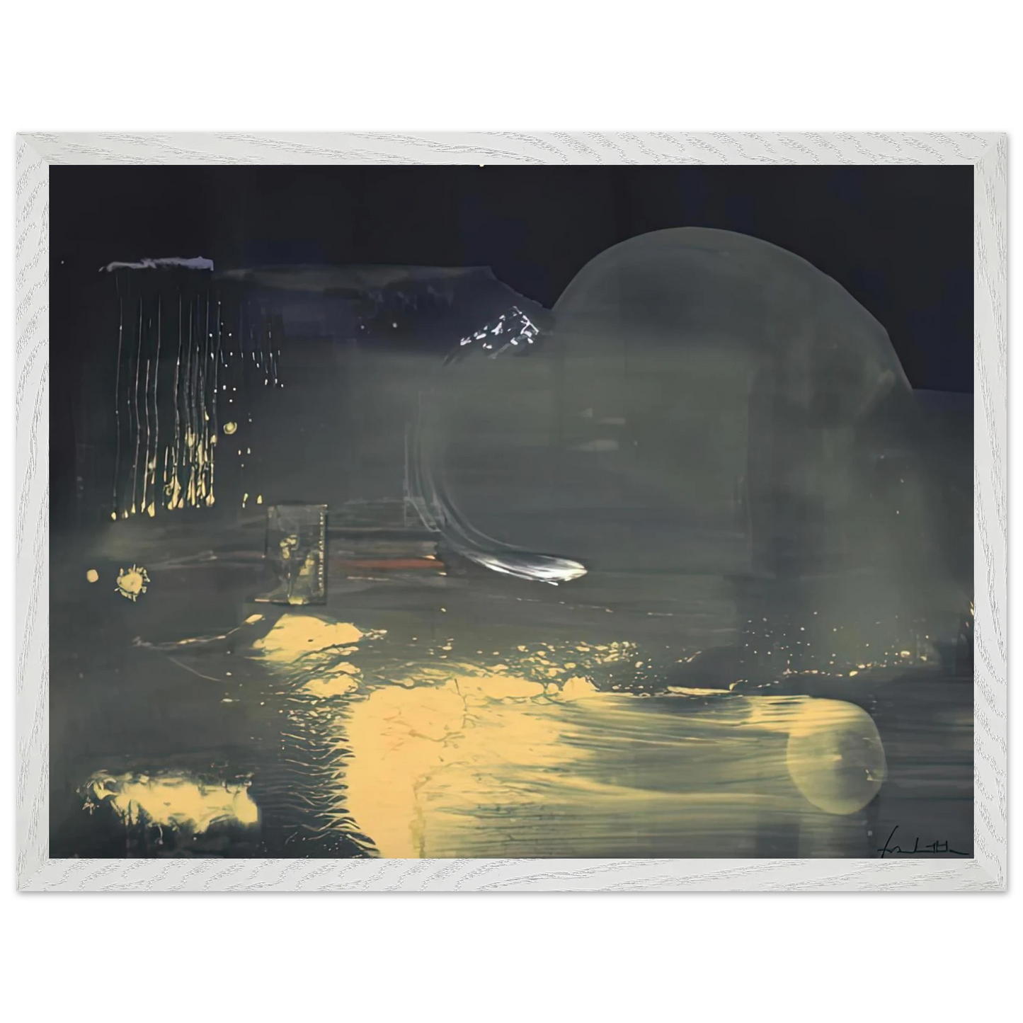 Helen Frankenthaler - Spellbound, 1991- Wall Art - 60x80 cm / 24x32 inches - Premium Wooden Framed Poster With Fine Art Paper-canvas - Black frame
