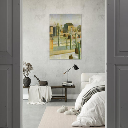 THE STATION AT FIGUERAS - Salvador Dali Brushed Aluminum Print - 70x100 cm / 28x40 inches | Salvador Dali Aluminum Print | Salvador Dali Prints