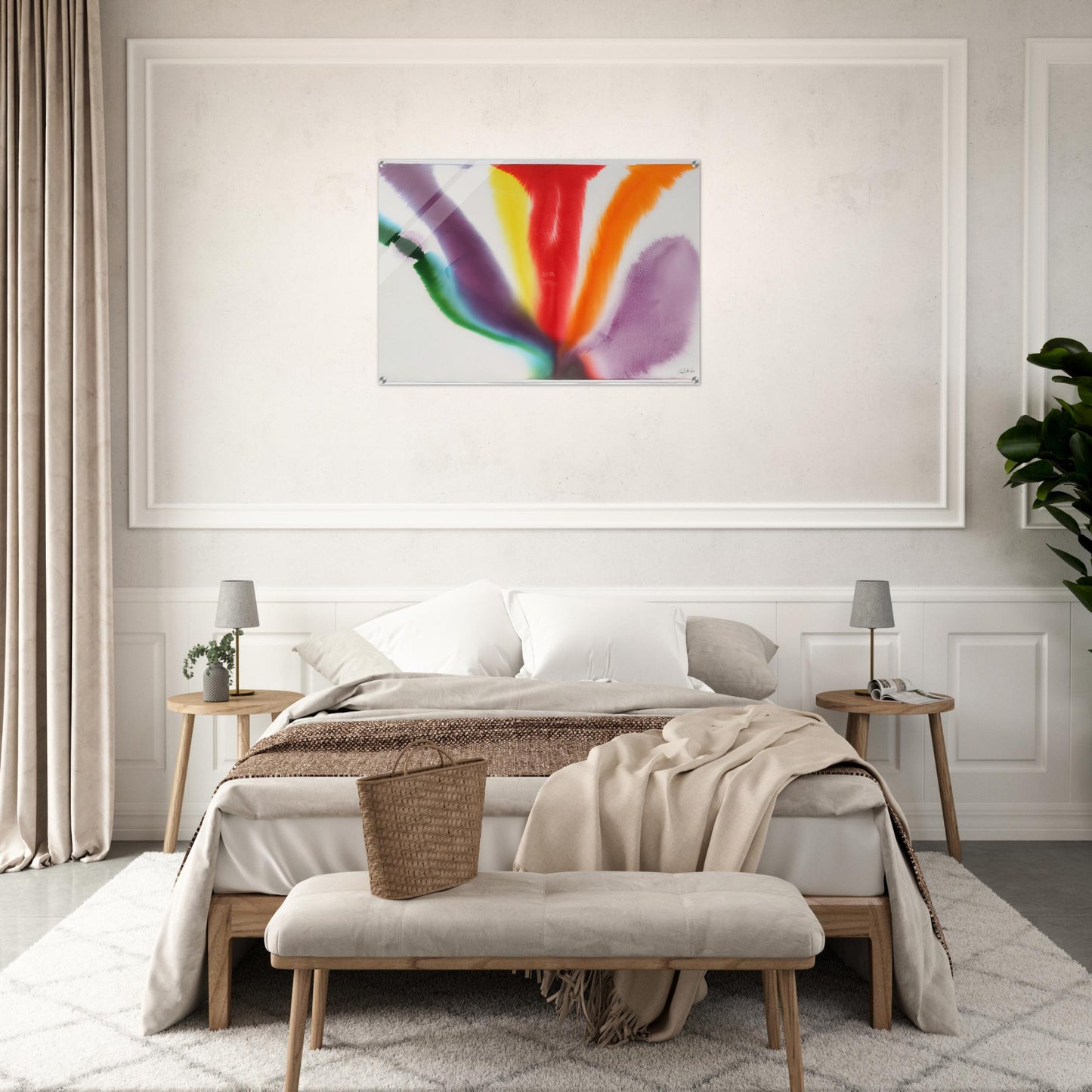 Phenomena Compass Bearing - 1979 - Paul Jenkins Acrylic Print - 70x100 cm / 28x40″ inches