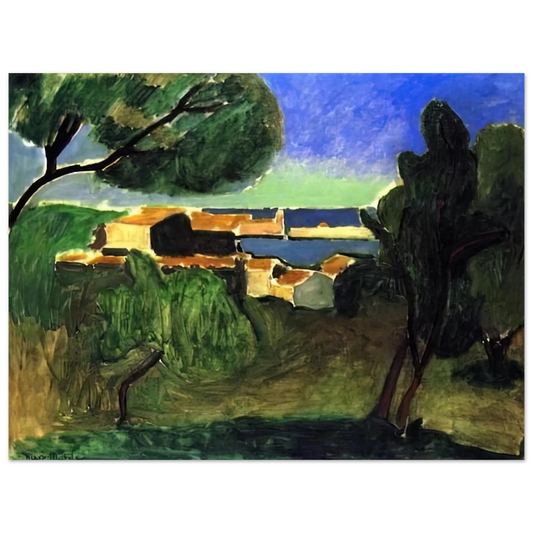 Henri Matisse - LANDSCAPE AT COLLIOURE III 1907  75x100 cm / 30x40inches Fine Art Poster