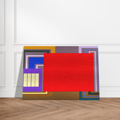 Power User - 1995 - Peter Halley Brushed Aluminum Print - 70x100 cm / 28x40 inches | Peter Halley Aluminum Print | Peter Halley Prints