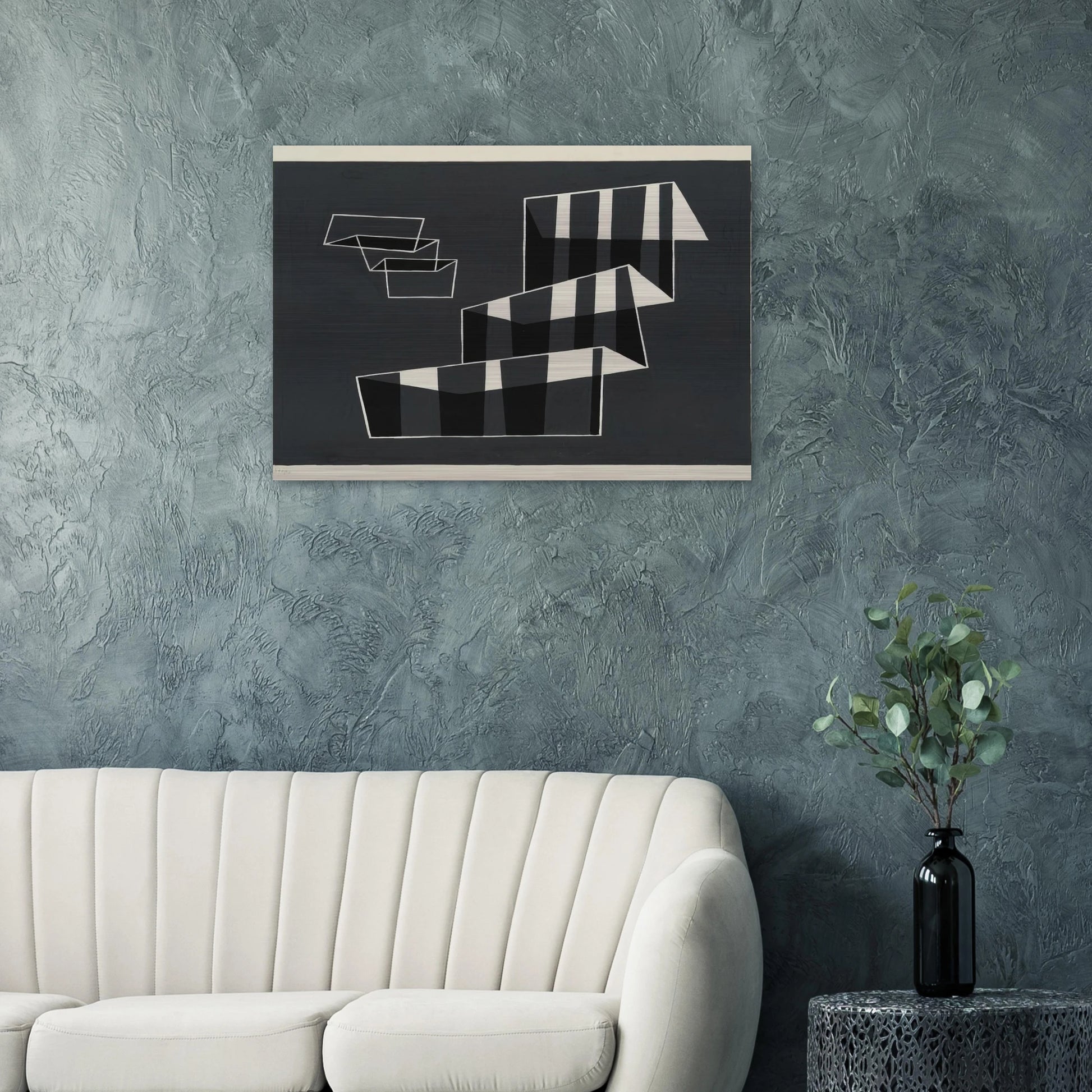 STEPS 1932 - Josef Albers Brushed Aluminum Print - 70x100 cm / 28x40 inches | Josef Albers Aluminum Print | Josef Albers Prints