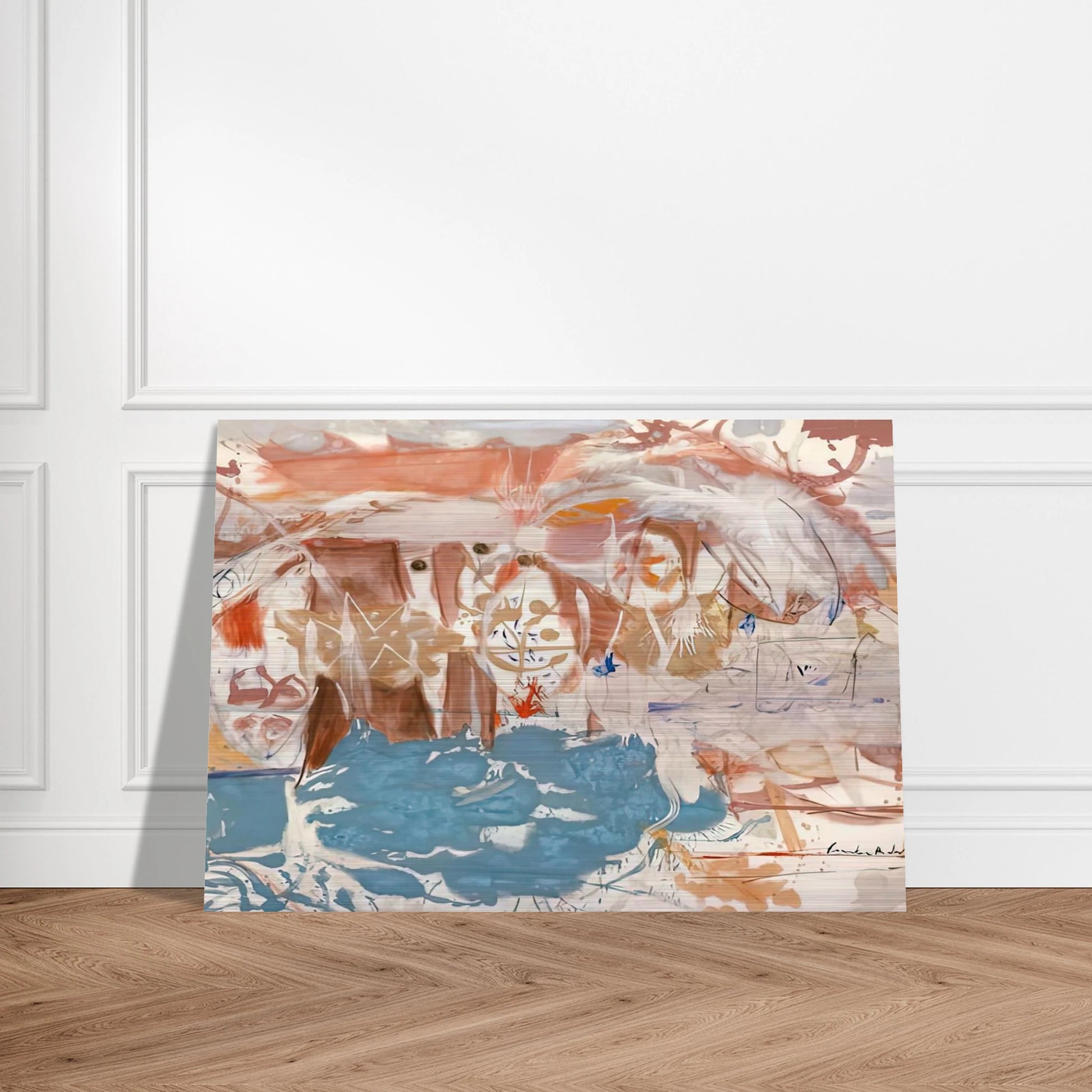 Dawn After the Storm, 1957- - Helen Frankenthaler Brushed Aluminum Print - 70x100 cm / 28x40 inches | Helen Frankenthaler Aluminum Print | Helen Frankenthaler Prints