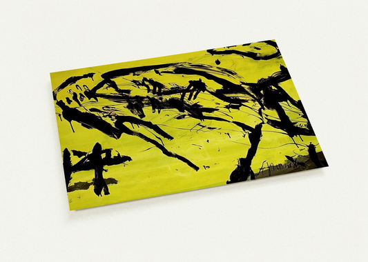 Hirschkuh - Tachisme By Emil Schumacher Pack of 10 Post Cards | Emil Schumacher Post Cards | A6 (10.5 x 14.8 cm) - 4.1 x 5.8 inches