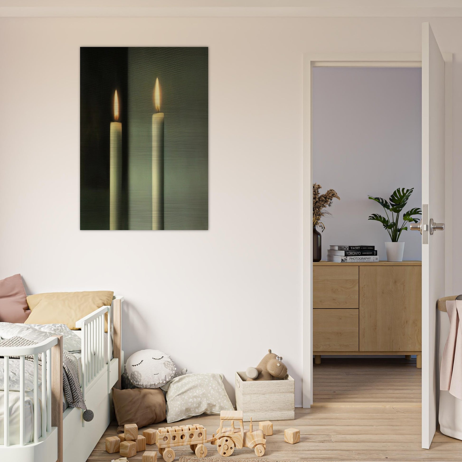 CANDLES - Gerhard Richter Brushed Aluminum Print - 70x100 cm / 28x40 inches | Gerhard Richter Aluminum Print | Gerhard Richter Prints