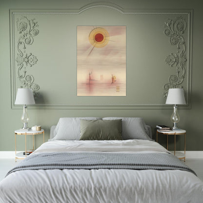 STRAHLEN 1929 - Wassily Kandinsky Brushed Aluminum Print - 70x100 cm / 28x40 inches | Wassily Kandinsky Aluminum Print | Wassily Kandinsky Prints