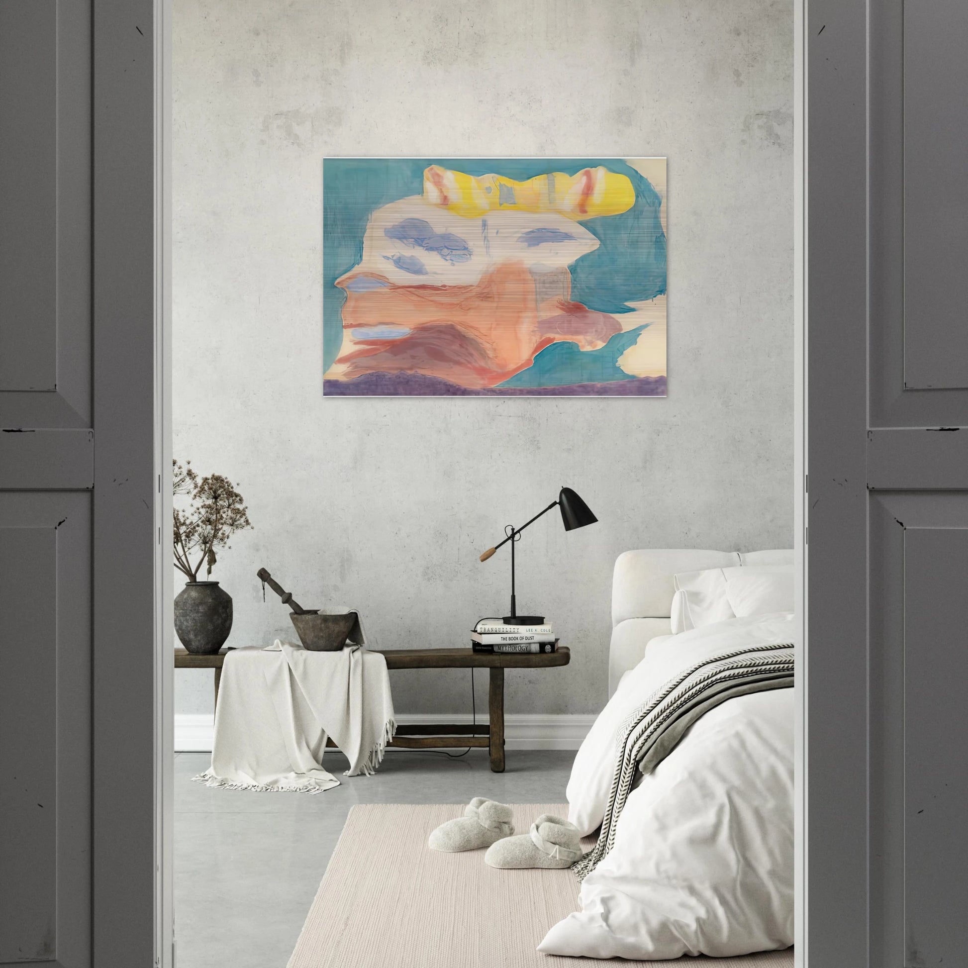 Sea Goddess, 1963- - Helen Frankenthaler Brushed Aluminum Print - 70x100 cm / 28x40 inches | Helen Frankenthaler Aluminum Print | Helen Frankenthaler Prints