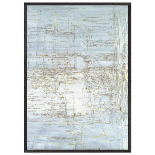Ariadne - 1988 - Maria Helena Vieira da Silva 70x100 cm / 28x40 inches Framed Art Print – Black Wooden Frame