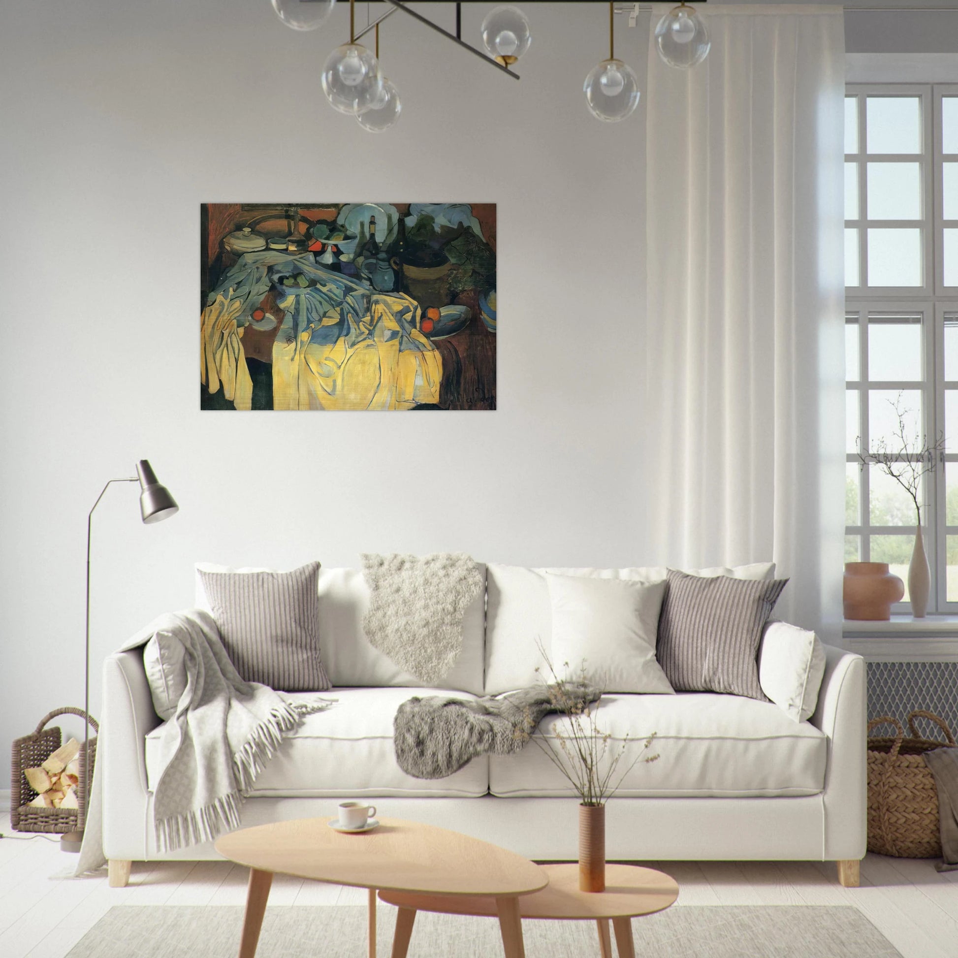 STILL LIFE ON THE TABLE 1904 - Andre Derain Brushed Aluminum Print - 70x100 cm / 28x40 inches | Andre Derain Aluminum Print | Andre Derain Prints