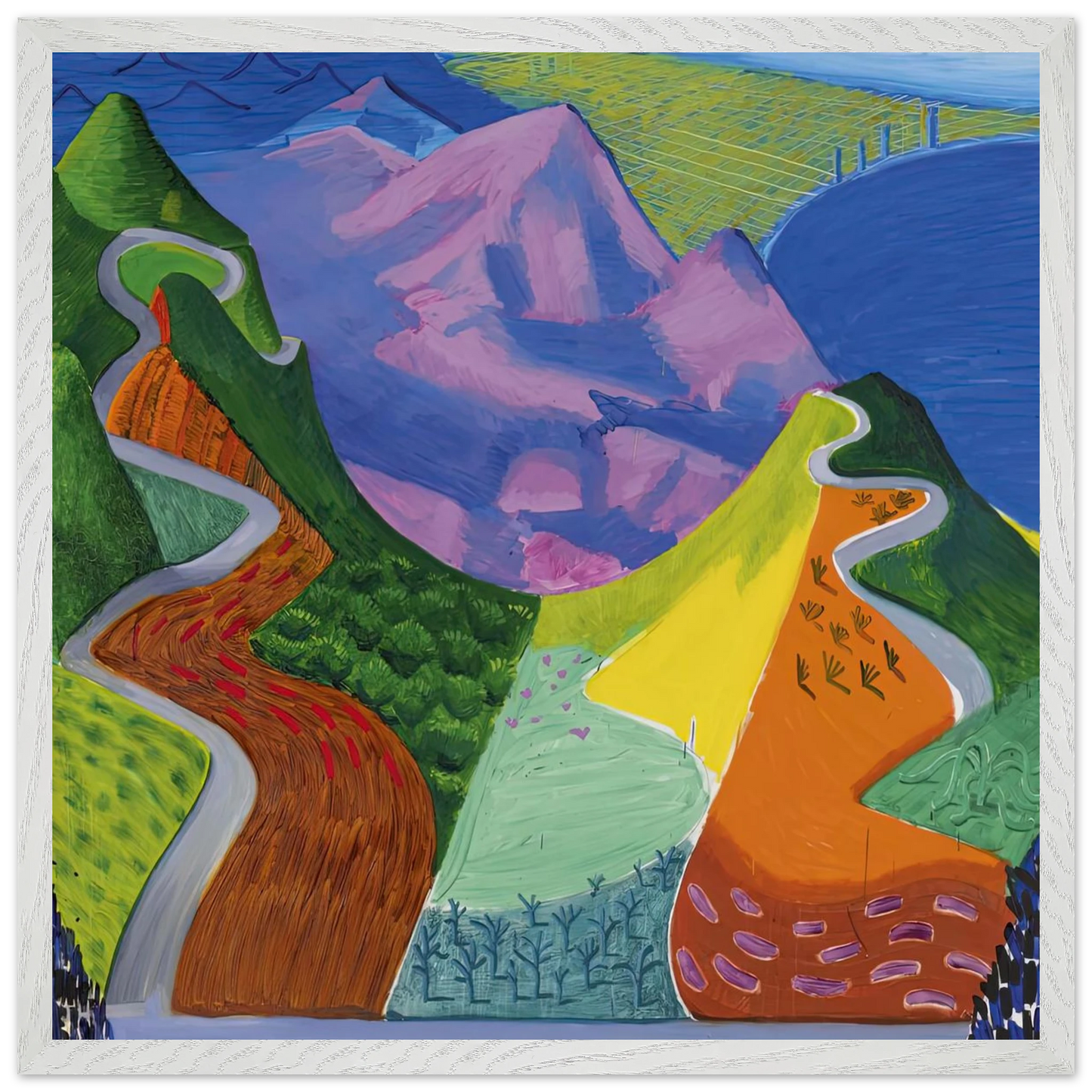 David Hockney - David Hockney Wall art - 50x50 cm / 20x20 inches - Fine Art Poster-canvas - -
