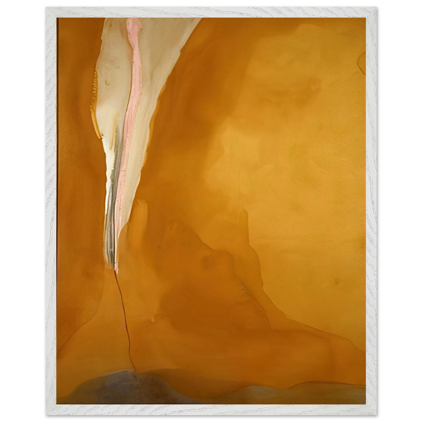 Helen Frankenthaler - Coral Wedge - 1972 Wall art - A3 (29.7 x 42  cm) - Premium Wooden Framed Poster With Fine Art Paper-canvas - Black frame