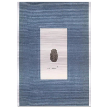 Thumbprint - 1960 - Piero Manzoni Brushed Aluminum Print - 70x100 cm / 28x40 inches | Piero Manzoni Aluminum Print | Piero Manzoni Prints