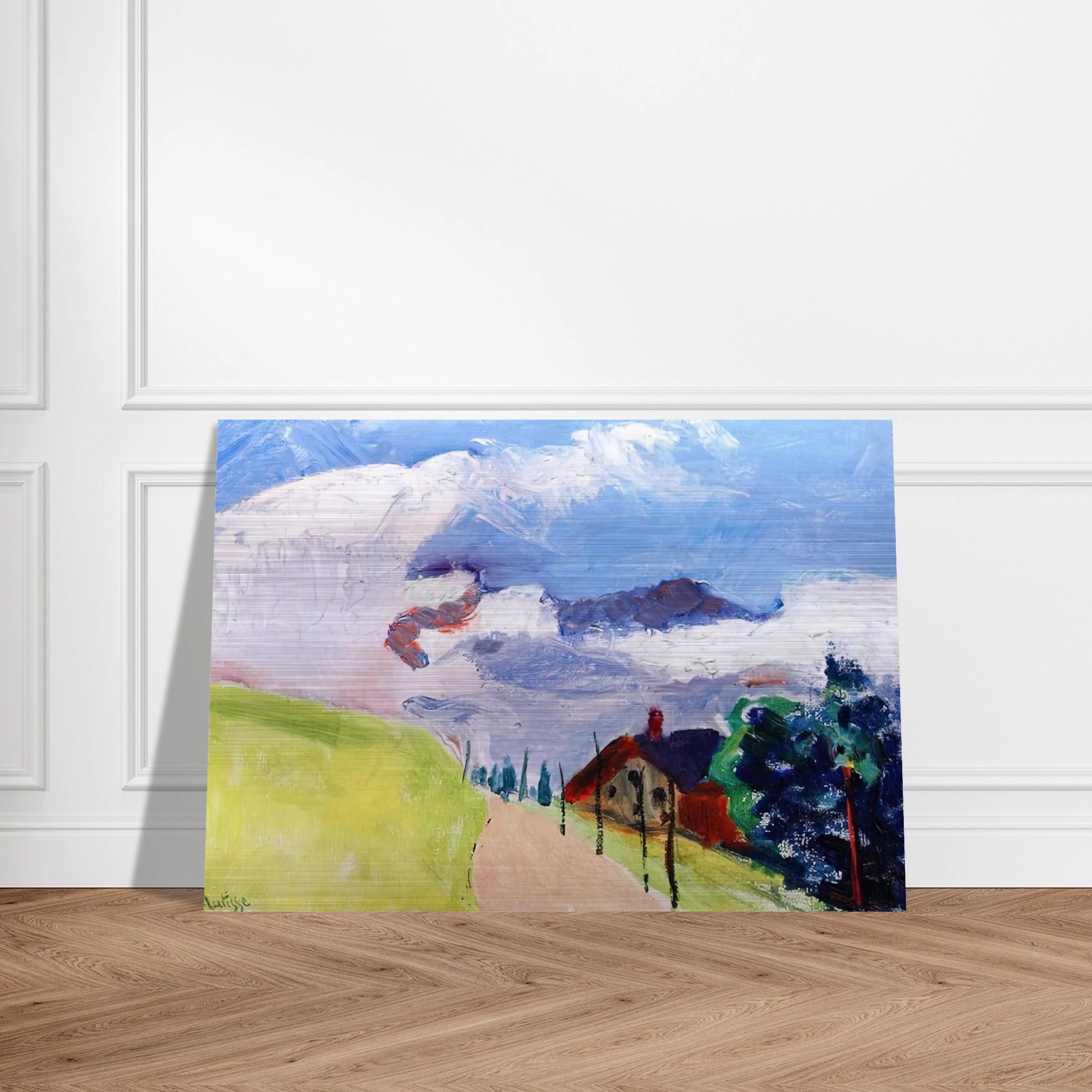 SWISS LANDSCAPE 1901 - Henri Matisse Brushed Aluminum Print - 70x100 cm / 28x40 inches | Henri Matisse Aluminum Print | Henri Matisse Prints