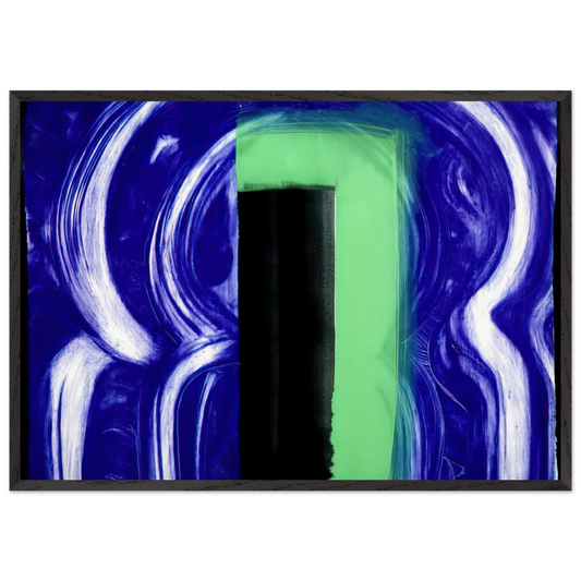 Moroccan Door - 1991 - Howard Hodgkin 70x100 cm / 28x40 inches Framed Art Print – Black Wooden Frame