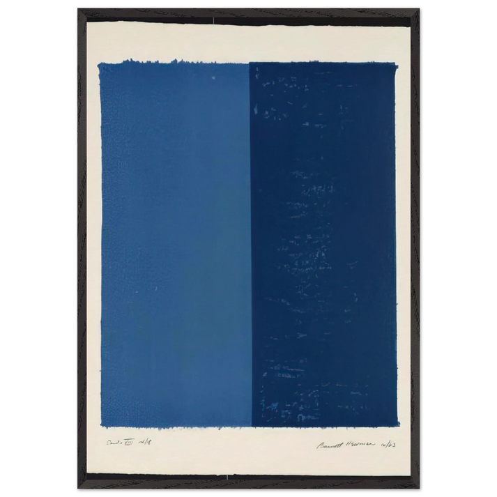 Canto VIII - Barnett Newman 70x100 cm / 28x40 inches Framed Art Print – Black Wooden Frame