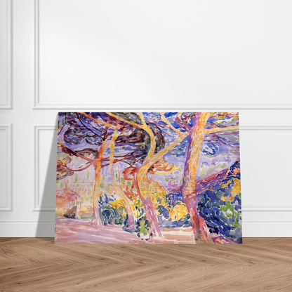 Under the Pines - Henri-Edmond Cross Brushed Aluminum Print - 70x100 cm / 28x40 inches | Henri-Edmond Cross Aluminum Print | Henri-Edmond Cross Prints