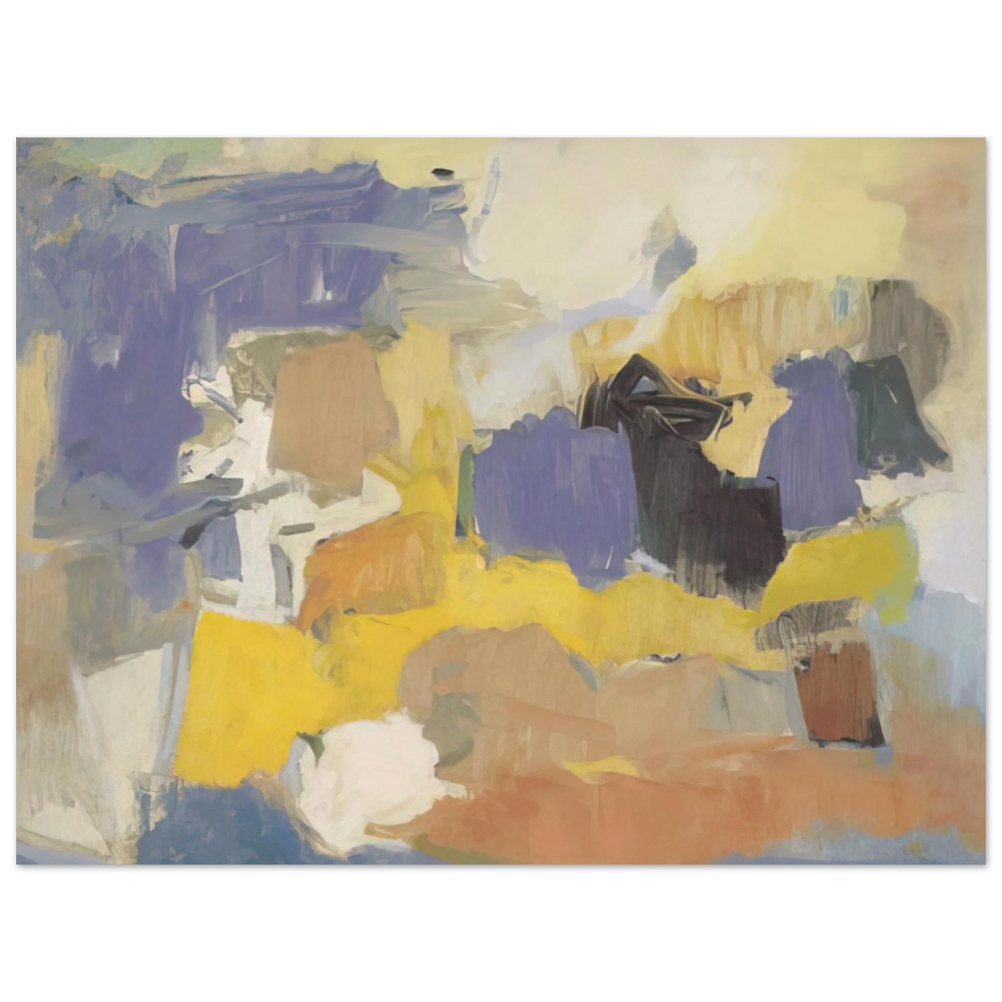 Esteban Vicente - UNTITLED 1958  75x100 cm / 30x40inches Fine Art Poster