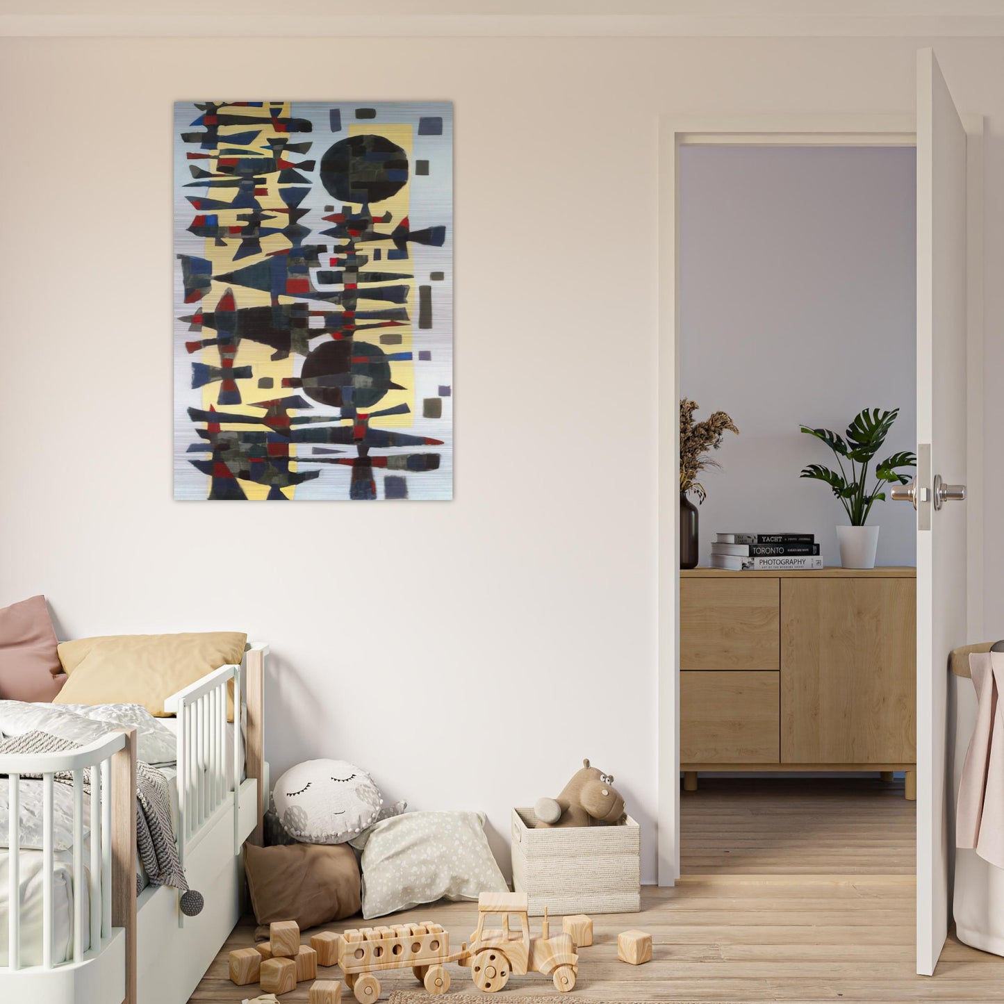 Fête en Zeeland - 1955 - Alfred Manessier Brushed Aluminum Print - 70x100 cm / 28x40 inches | Alfred Manessier Aluminum Print | Alfred Manessier Prints