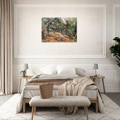In the Forest - Paul Cézanne Acrylic Print - 70x100 cm / 28x40″ inches | Paul Cézanne Wall Art | Paul Cézanne Prints