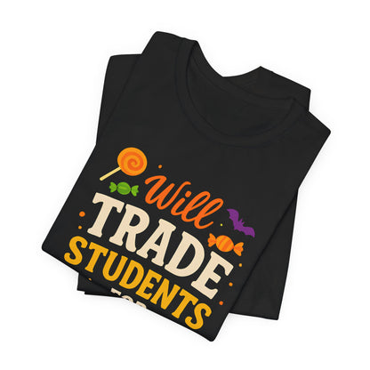 Ich tausche Schüler gegen Süßigkeiten – Lehrer-T-Shirt für Halloween – Niedliches Halloween-Kostüm